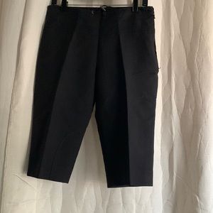 Lanvin Black Drawstring Waist Cotton Shorts 38